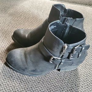 Black Biker Bootie